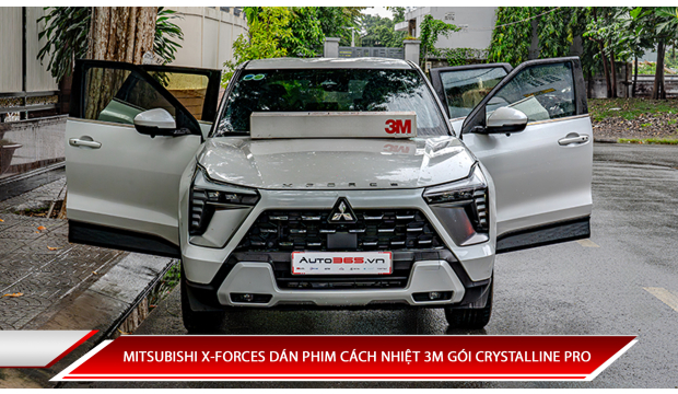 MITSUBISHI X-FORCES DÁN PHIM CÁCH NHIỆT 3M CRYSTALLINE PRO